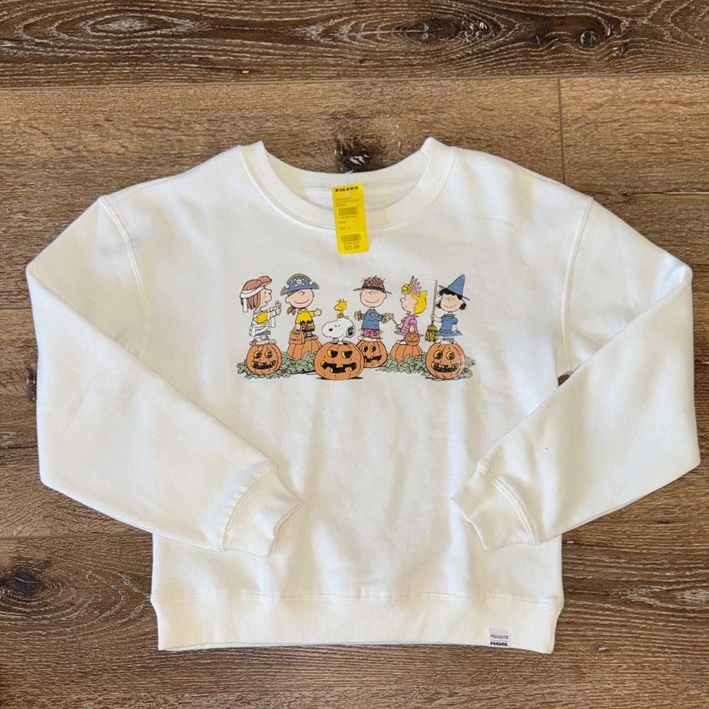 NWT - Peanuts Halloween Cream Crewneck Sweatshirt